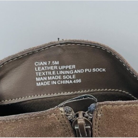 Steve Madden Shoes Womens 7.5 M Brown Suede Leather Cian Bootie Western Fringe - Picture 12 of 12